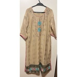 New Dress Embroidered Chiffon 3pc Shirt, Dupatta and trouser Indian pakistani